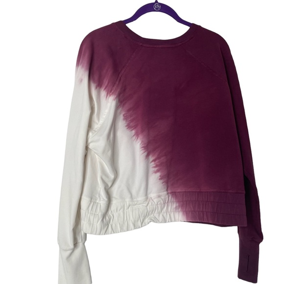 JoyLab Tops - Joy Lab Women's Purple Tie Dye French Terry Cropped Fit Sweatshirt Sz M